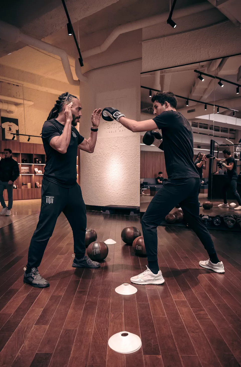 entraînement boxe coach Temple